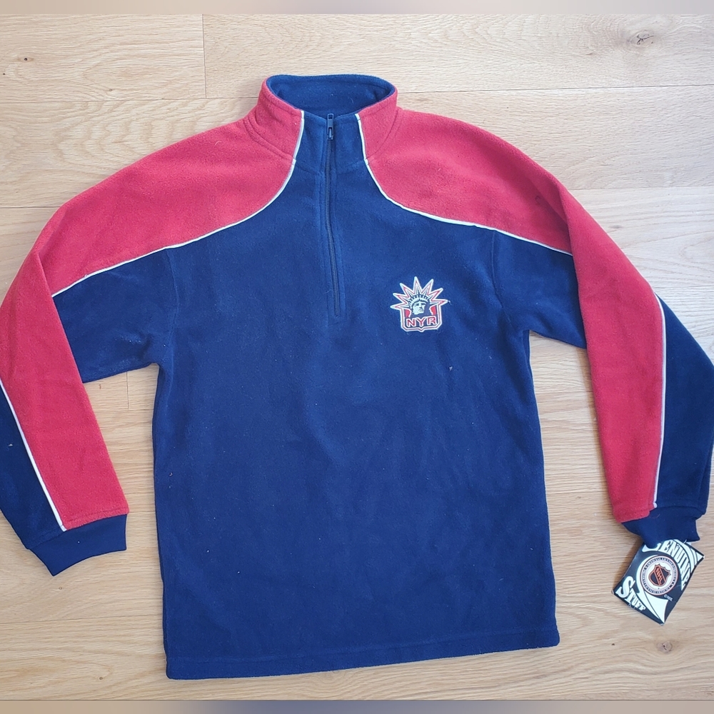 NYR NY Rangers Fleece Half zip Pullover
